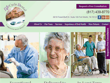 Tablet Screenshot of lifecycledental.com